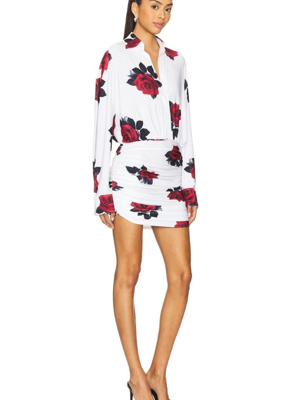 Norma Kamali Boyfriend Neck Mini Dress Size Small